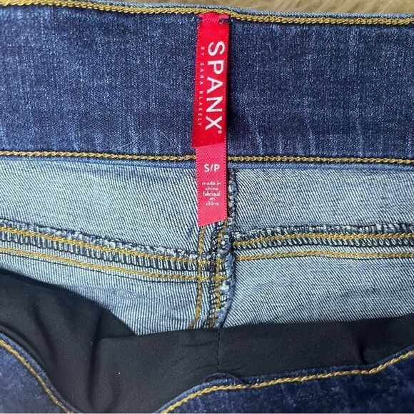 Spanx Distressed Denim Leggings with frayed hem - Picture 8 of 12